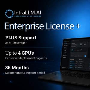 IntraLLM AI License 4 GPU Plus - 3 Year